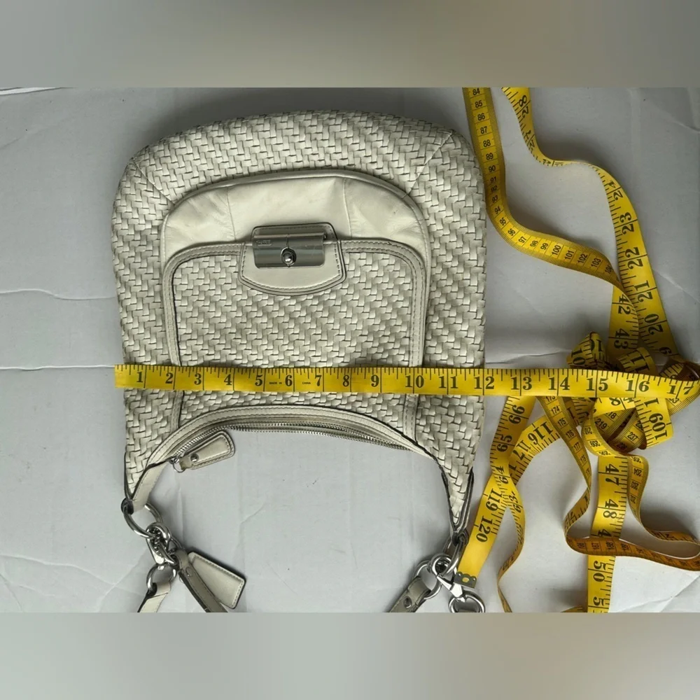 Coach Kristin Woven Leather Hobo Bag